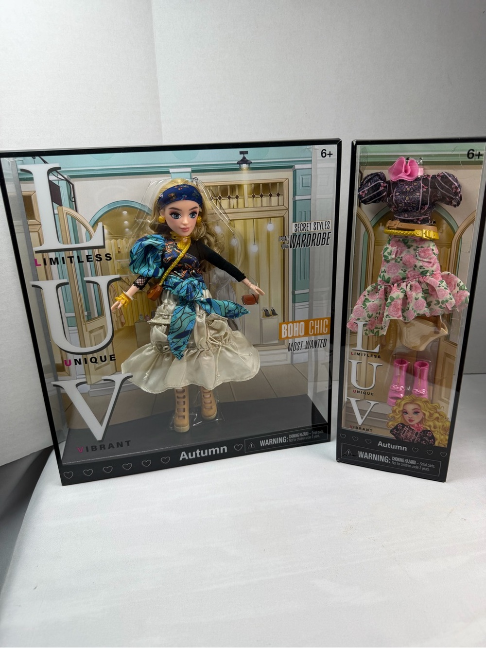 LUV Limitless Unique Vibrant Autumn Fashion Doll BOHO Chic + Fashion Pk Lot#2